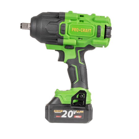 Akumulatorowy klucz udarowy Procraft PWA80-1B-C 20V 1600NM  (ZESTAW)