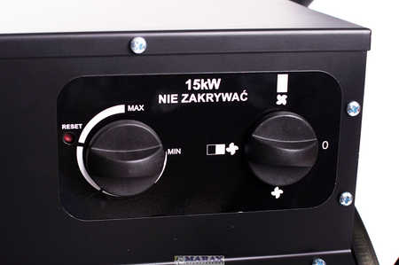 Przewoźna nagrzewnica elektryczna, dmuchawa powietrza elektryczna 400V/50Hz XARAM Energy XE-ZEC15 400V/50Hz, moc: 15kWEC15 400V/50Hz, moc: 15kW