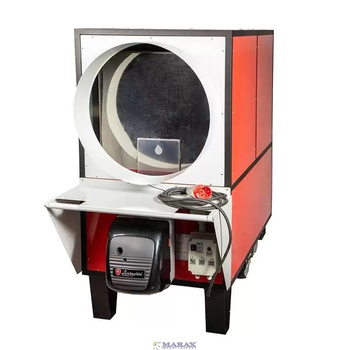 Piec grzewczy, nagrzewnica powietrza MTM 229MV moc: 229 kW z palnikiem olejowym ECO 22 do myjni, lakierni, stolarni, suszarni, hali, kościła, namiotu
