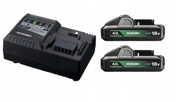 Zestaw startowy Hikoki ładowarka + 2x akumulator 4Ah