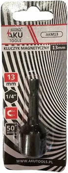 Nasadka magnetyczna Aku-Tools 13mm 1/4" 