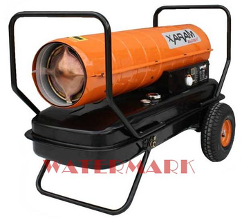 Przewoźna nagrzewnica olejowa XARAM Energy TK-70000 moc: 61kW; KLasa PREMIUM: termostat, wyświetlacz temp.+kodu błędu, regulacja pompy, duże koła