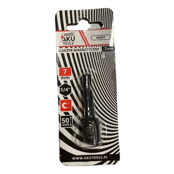 Nasadka magnetyczna Aku-Tools 7mm 1/4" 