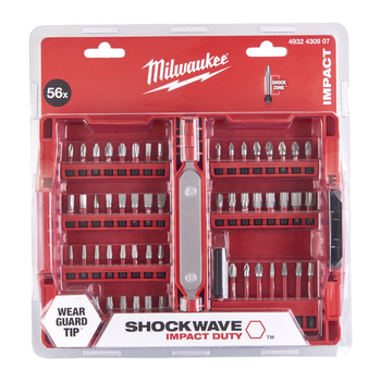 Zestaw bitów Milwaukee SHOCK WAVE 56 el.
