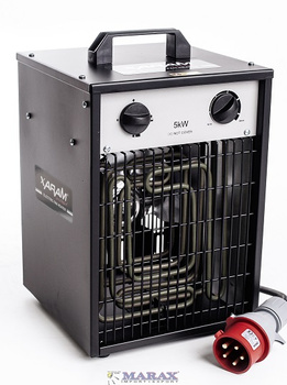 Nagrzewnica elektryczna, dmuchawa XARAM Energy XE-ZEF5 400V/50Hz, z przewodem siłowym, moc: 5kW