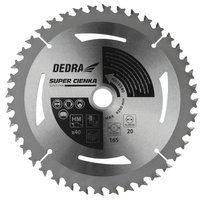 Piła tarczowa SUPER THIN do drewna Dedra 40z 165x20x1,1x1,6mm