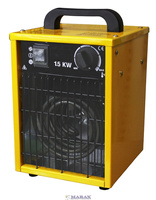 Nagrzewnica elektryczna trójazowa, dmuchawa XARAM Energy XE-1,5 o mocy 1,5kW 400V, wersja kabinowa, dźwigowa, suwnicowa, na statki i kutry