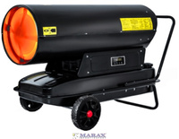 Przewoźna nagrzewnica olejowa XARAM Energy XDFT-120 Exclusive moc: 120kW: wyświetlacz cyfrowy, timer, manometr, regulacja pompy, filtr paliwa