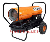 Przewoźna nagrzewnica olejowa XARAM Energy TK-30000 moc: 36 kW; klasa PREMIUM: termostat, wyświetlacz temp.+kodu błędu, regulacja pompy, duże koła.